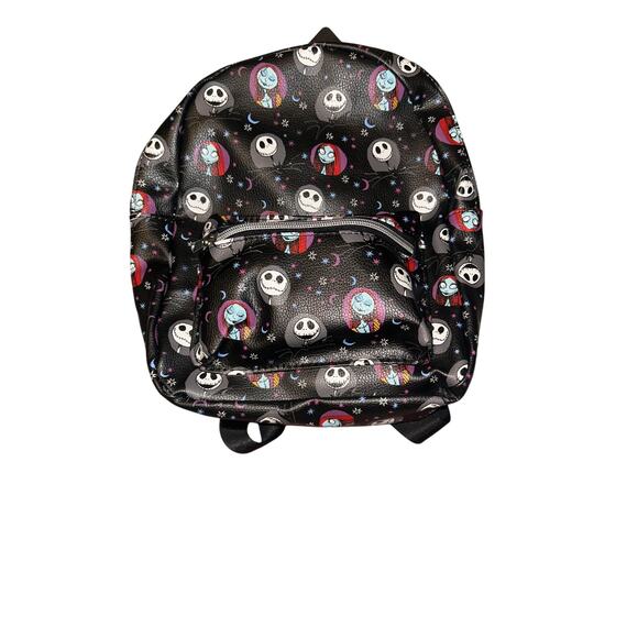 Tim Burton Nightmare Before Christmas Mini Backpack New Black vinyl - Picture 7 of 7